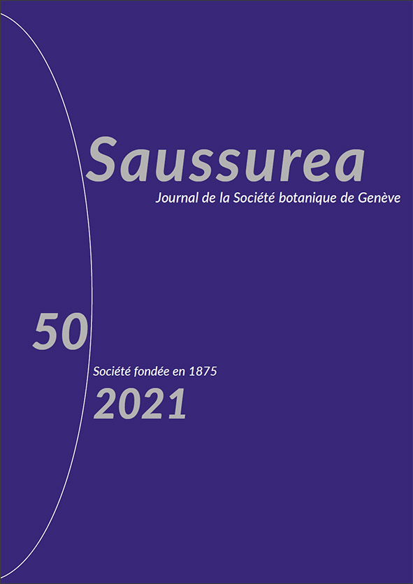 Couverture du Saussurea 50